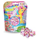 INKEE Badestreusel Galupy Unicorn | 100g Badesalz Kinder mit 4 Farbschichten-...
