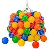 LittleTom 120 Bunte Bälle für Bällebad 5,5cm Babybälle Plastikbälle Baby...