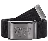 2Stoned Geldgürtel Tresorgürtel Schwarz 4 cm breit Matte Schnalle Classic für...