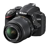 Nikon D3200 SLR-Digitalkamera (24 Megapixel, 7,4 cm (2,9 Zoll) Display, Live...