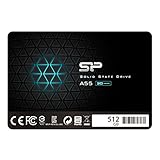 Silicon Power SSD 512GB 3D NAND A55 SLC Cache Performance Boost 2,5 Zoll SATA...