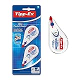 Tipp-Ex Korrekturroller Mini Pocket Mouse, 6m x 5mm, 2er Pack, Ideal für das...