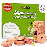 Zidina Mottenschutz für Kleiderschrank by 50x Premium Bio Mittel gegen Motten...