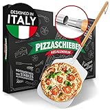 Pizza Divertimento [DAS ORIGINAL] - Pizzaschieber - Pizzaschaufel aus rostfreiem...