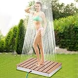 Gartendusche - Bodendusche Outdoor mit Fußsteuerung, Kinderfreundlich,...