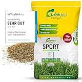 Greenyp Sport I strapazierfähiger Sport-& Spielrasen I 5kg für 200m² I...