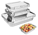 Notwoe 30 Stück Aluschalen Grill,Grillschalen Aluminium...