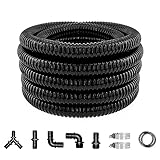 LONGRUN PVC-Wasserpfeife Teichschlauch Saugschlauch 1 zoll(25mm) schlauch 6.2M,...