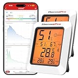 ThermoPro Thermometer Hygrometer 80m Bluetooth Raumthermometer Innen Temperatur...