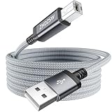 Kiuet USB Druckerkabel 3M, USB 2.0 Typ A anf Typ B Scannerkabel Kompatibel mit...