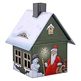 Crottendorfer Metall Häuser mit integriertem Räucherkerzenhalter Weihnachten