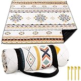 HAUSPROFI Picknickdecke Boho, Wasserdicht Waschbar XXL Stranddecke, Strandmatte,...