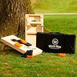 Offizielles Cornhole Set 90x60 - Red Zone - 2 Bretter - 2x4 Taschen -...