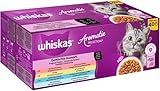 WHISKAS Aromatic Selection Multipack Katzennassfutter 1+, 40x85g - 4...