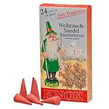 KNOX Räucherkerzen - Duft: Weihrauch-Sandel - Menge: 24 Stück - Brenndauer:...