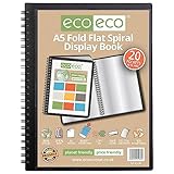 eco-eco eco136 Sichtbuch, A5, 50% recycelt, 20 Fächer, flach gefaltet,...