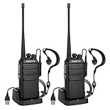 Radioddity GA-2S Walke Talkie Set 4KM Reichweite 16 Kanäle UHF Profi Funkgerät...