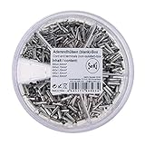 SeKi Aderendhülsen Sortiment Streudose unisoliert 0,5-2,5 mm² (500x 0,50mm²,...