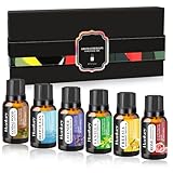 Ätherische Öle Set für Diffuser, 6 x 10ML Aromatherapie Duftöle - 100%...