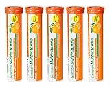Multivitamin Brausetabletten 5x20 Stk. Orangengeschmack - Vitamin C, E, B1, B2,...