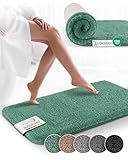 Beautissu Badvorleger rutschfest Waschbar 80x50 cm – Duschvorleger Hochflor...