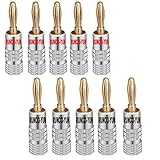 RUNCCI-YUN 24K bananenstecker,High End bananenstecker 4mm,Audio Lautsprecher...