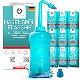 Medi Grade Nasendusche, 500 ml – Set mit Nasendusche Erwachsene und Kinder, 30...