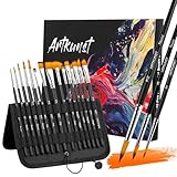 15-teiliges Acryl-Pinsel-Set, Pinselset für Acrylfarben, Premium Nylon...