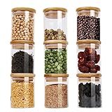 Vorratsdosen Glas 9er Set,250ml Glasbehälter mit Deckel aus...