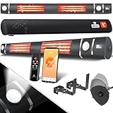 KESSER® Infrarot Heizstrahler 3000W IR-Gastro-Bar Inkl. LED Licht...