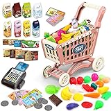 deAO Kinder Einkaufswagen Wagen für Lebensmittel Kleinkinder 65 Lebensmittel...