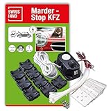 SWISSINNO Marderschreck Auto Hochspannung 12V Autobatterie Marderabwehr zum...