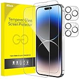 JETech Full Screen Schutzfolie für iPhone 14 Pro Max 6,7 Zoll mit Kameraschutz,...
