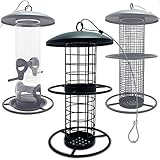 zooprinz Premium XL Vogelfutterspender mit stabilen Sitzringen und Schutzdach...