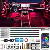 Defvnsy Auto LED Innenbeleuchtung, 17 in 1 RGB Ambientebeleuchtung Auto, 12V...
