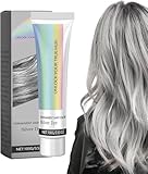 2-In-1 Natürliches Essenzextrakt-Silber-Haarfärbemittel, Haarfarbe Grau Silber...