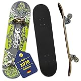 Best Sporting Skateboard Green High I Skate-Board mit ABEC 5 Kugellager I...
