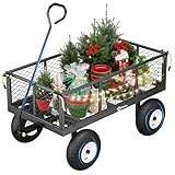 Sekey Bollerwagen Gartenwagen 350KG Belastbar, Transportwagen Transportkarre...