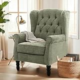 COLAMY Mid-Century Modern Sessel Wohnzimmer, Gepolsterter Wingback-Sessel mit...