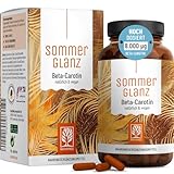 Beta Carotin Kapseln hochdosiert - 8.000 µg -Natürliches Strahlen - von innen...