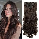 Swy Hair Clip-in-Haarverlängerung, gewellt, glatt, Kunsthaar, Größe M,...
