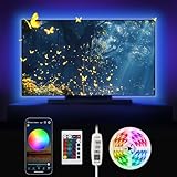 Nixtrve LED TV Hintergrundbeleuchtung, TV LED Strip 3M USB Bluetooth LED...