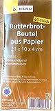 HEKU 079 Butterbrotbeutel 10x21cm Brotbeutel Papier 60 Stück