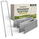 SeedPal Erdanker/Heringe Anti ROST - 25 Stück - rostfreie Bodenanker für...