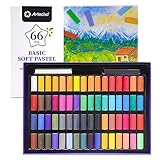 Artecho Pastellkreide 66er Premium Set, 64 Farben Darunter Extra Schwarz &...