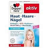 Doppelherz Haut + Haare + Nägel - 13 Nährstoffe - Mit Zink & Biotin als...