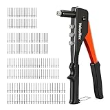 ValueMax Nietzange Set 4-in-1, Blindnietzange Handnietzange mit 200 Nieten in 4...