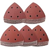 PMIQSA 100 Stück Deltaschleifer Schleifpapier Dreieckschleifer 93x93x93mm...