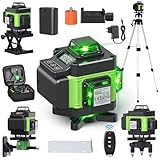 Kreuzlinienlaser mit Stativ, Multifunktionaler 4D-Laser mit 16...