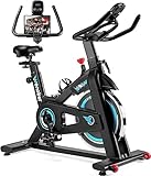 Wenoker Heimtrainer Fahrrad, Indoor Cycling Bike mit LCD-Monitor, Heimtrainer...